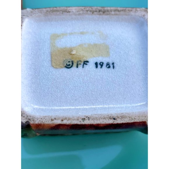 Vintage 1980s Fitz and Floyd Cat Trinket Box Crackle aged Finish - Picture 8 of 9